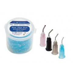 3D Dental ESSENTIALS PRE BENT NEEDLE TIP 25G BLUE 100/JAR